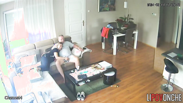 Blonde likes to make him a blowjob despite his age
