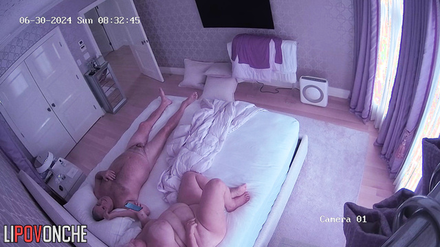 Bbw sucking cock his husband, this is her morning ritual