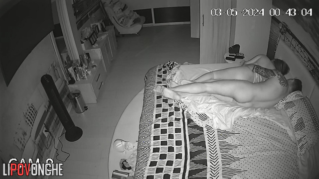 Husband stroked her and then fucked cool, spy camera