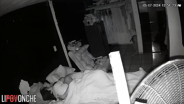 Husband licking her tits and fucking at the same time