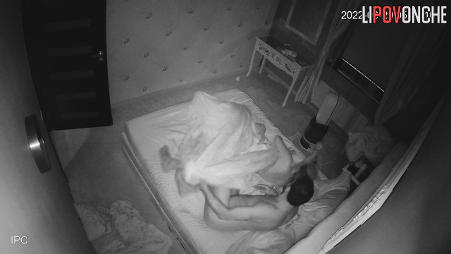 Babe drinking tea in bed (night habit) - bedroom tape