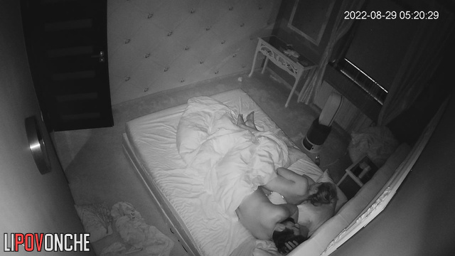 Babe drinking tea in bed (night habit) - bedroom tape