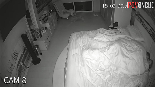 Hidden camera - they fucked and kissed for a long time
