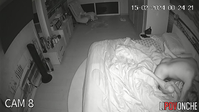 Hidden camera - they fucked and kissed for a long time