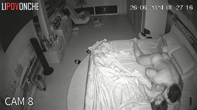 She can't sleep unless she gets fucked hard (bedroom night tape)