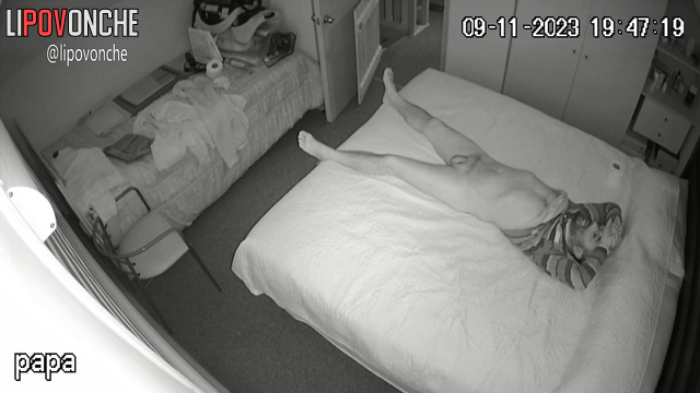 She doesn't care whether he wants fuck or not, she climbed on his body
