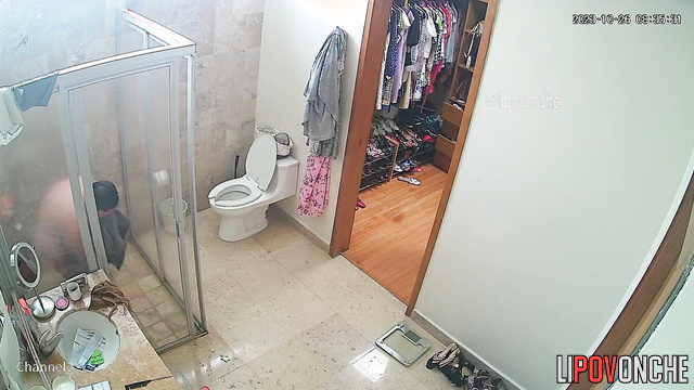 Woman likes to take a shower, she does it every day