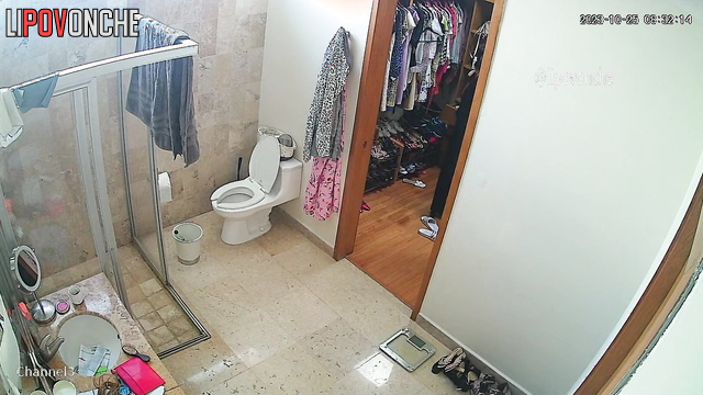 Babe likes to take a shower, she does it three times a day
