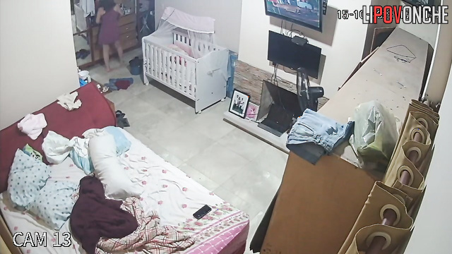 Babe's laughing now, but she doesn't know she's being watched
