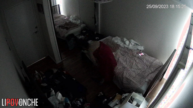 Perhaps her ex-husband installed a camera in her room
