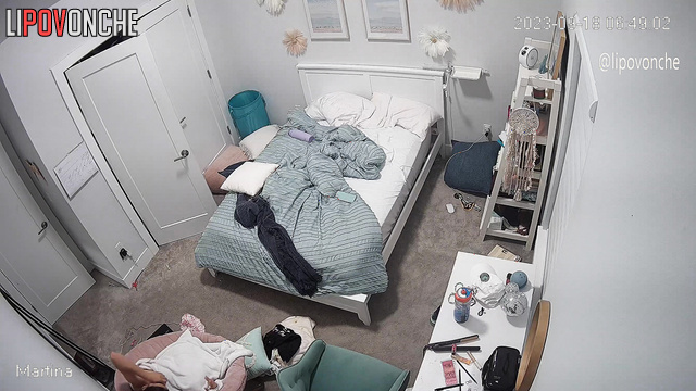Perhaps her relatives installed a camera in her room