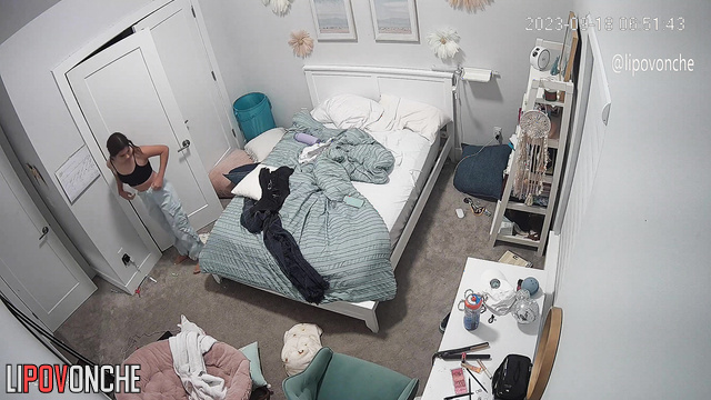Perhaps her relatives installed a camera in her room