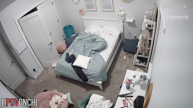 Perhaps her relatives installed a camera in her room