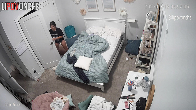 Perhaps her relatives installed a camera in her room