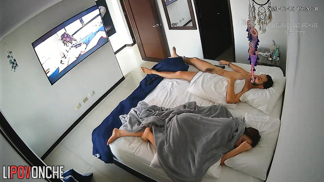 He got excited by watching porn and started teasing his girlfriend