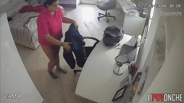 As a joke, a camera was installed in her room, look