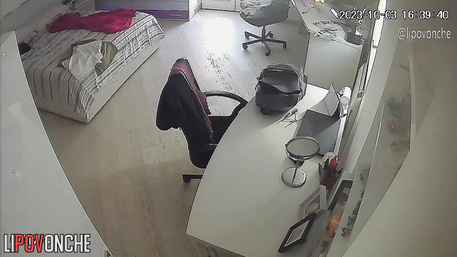 As a joke, a camera was installed in her room, look