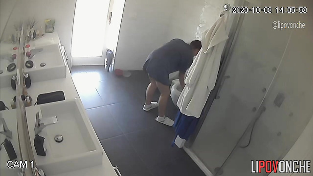 Lady woke up and slowly began her morning routine