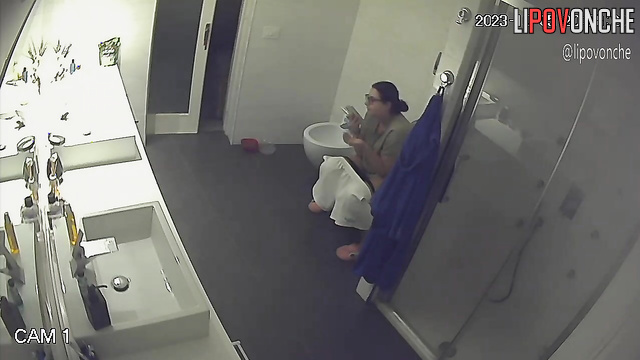 She will never know who installed the camera in the toilet