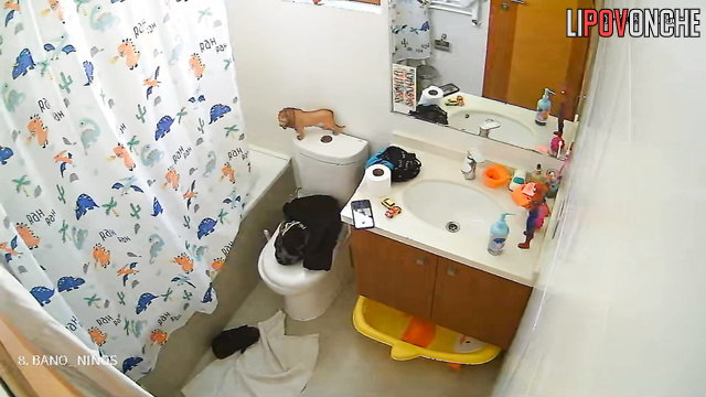 Now her ex knows all her morning habits - hidden cam