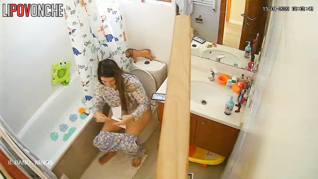 Now a stranger knows all her habits - bathroom video