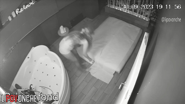 Different people come to her home to get a special massage