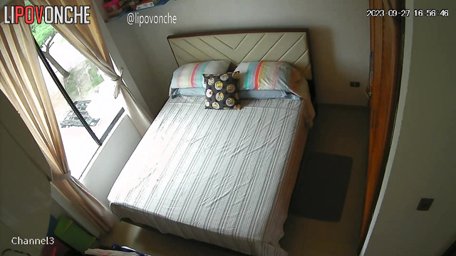 He doesn't like it when she moans during sex, spy cam