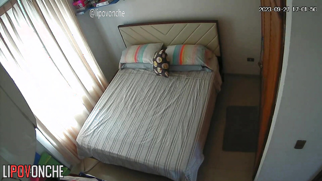 He doesn't like it when she moans during sex, spy cam