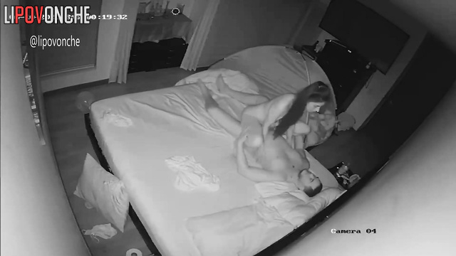 Horny wife jumped so passionately on her husband's dick, look
