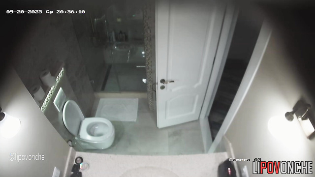 Whores are getting ready for work (bathroom video)