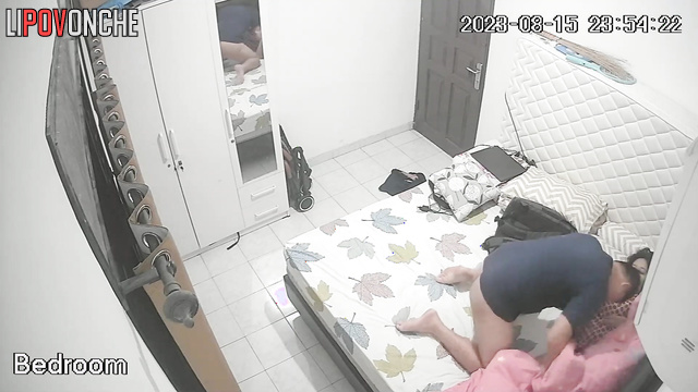 Asian couple enjoying missionary in the morning (before work)