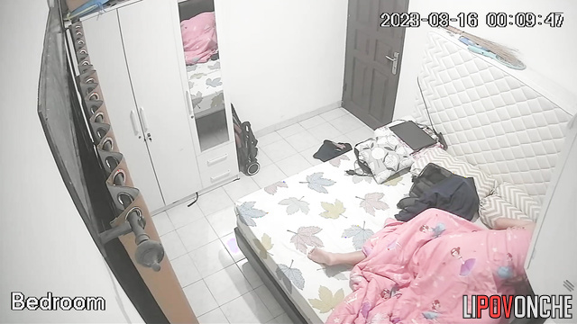 Asian couple enjoying missionary in the morning (before work)