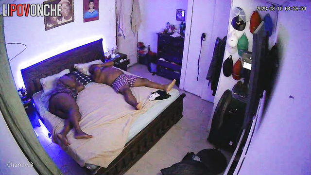 Old fart and milf had a romantic evening / hidden video