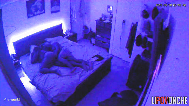 Old fart and milf had a romantic evening / hidden video