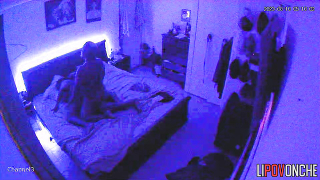 Old fart and milf had a romantic evening / hidden video