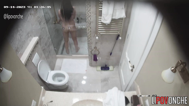 Spouses took turns taking a shower and went to work