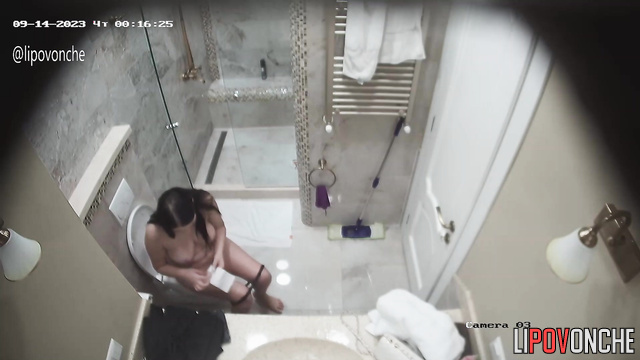 Whore taking a bath after having sex with an old fart