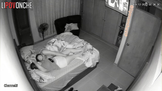 The couple relaxed in front of the TV and then had sex
