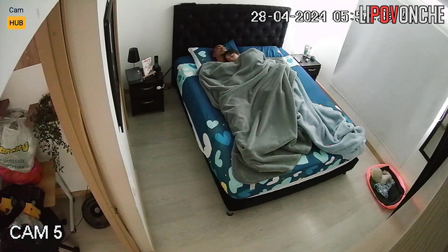 Naked wife closed her yes and enjoyed bright orgasm