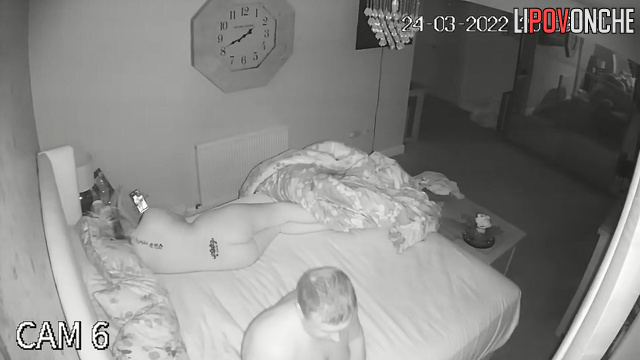 Wife sitting on his face and making handjob, look