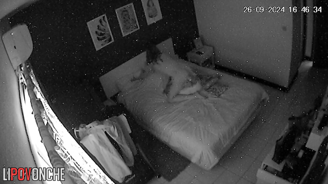 Look how strangely she rubbing her pussy against a pillow