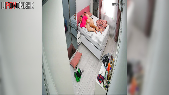 She's just relaxing, but her hubby can't stop fucking her in two positions