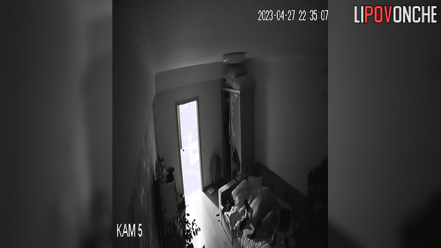 Bald director banging young teacher's pussy at her home