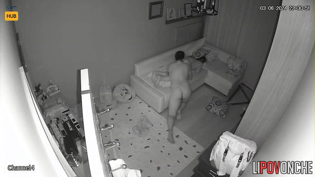 Young man rides his hot wife on his cock like a swing