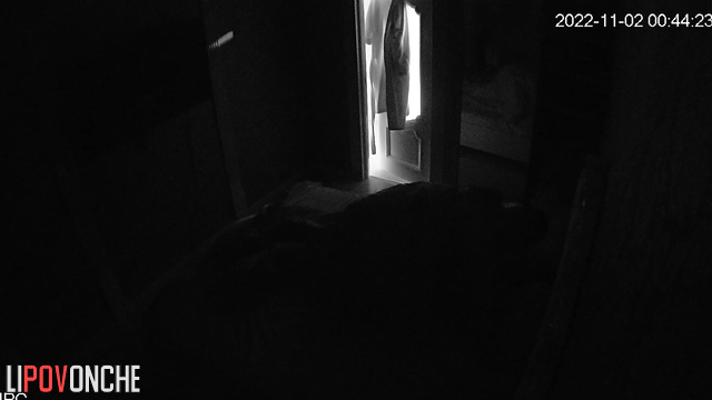 Oversized brunette gets an erected cock before sleep