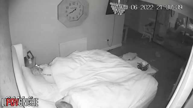 Small-dicked nerdy man didn't want to fuck, so wife just watched a porn
