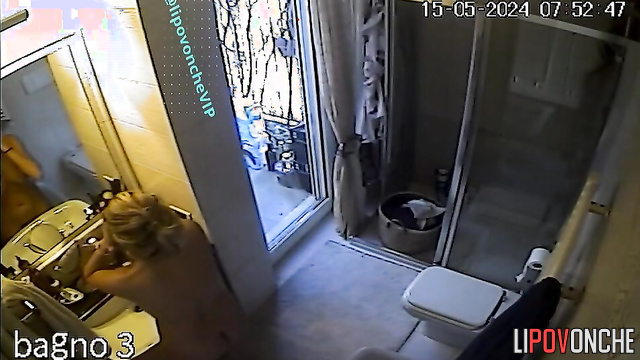 Her pussy should always be shaved, that's what she's doing in toilet