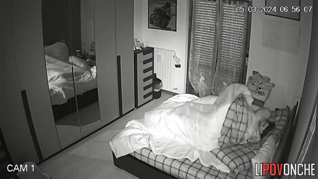 Cheating man fucks his chubby stepdaughter under a blanket