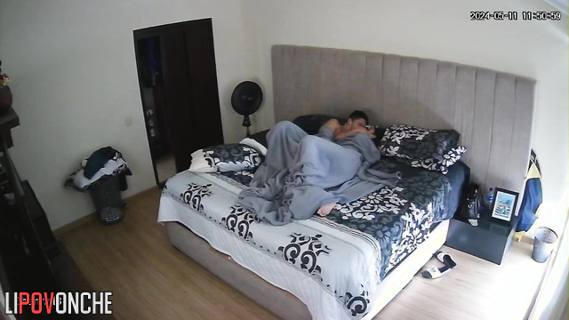 Husband interrupted his wife's rest with his erected cock