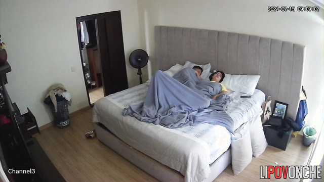 Mature man fucks his horny wife in between caresses
